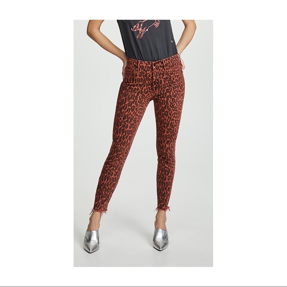 Mother Denim High Waisted Looker Ankle Fray Jeans